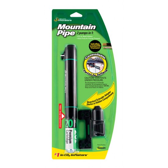 Pompă combinată CO2 cu adaptor GENUINE INNOVATIONS MOUNTAIN PIPE - G2543 Pompă combinată CO2 cu adaptor GENUINE INNOVATIONS MOUNTAIN PIPE - G2543