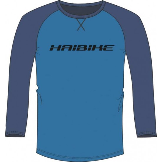 Tricou Haibike maneca lunga FLOW - men light blue/dark blue siz Tricou Haibike maneca lunga FLOW - men light blue/dark blue siz