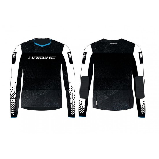 Tricou Haibike Freeride maneca lunga size XS black/white made by Maloja Tricou Haibike Freeride maneca lunga size XS black/white made by Maloja