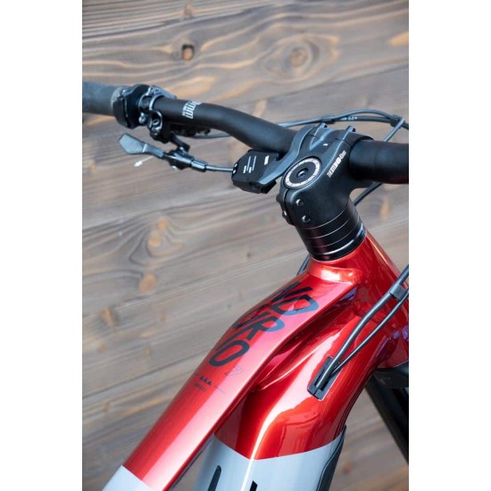 e-bike Haibike NDURO 7 i720Wh 12-G SLX 2023 XL glossy grey red lime black e-bike Haibike NDURO 7 i720Wh 12-G SLX 2023 XL glossy grey red lime black