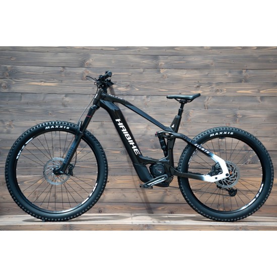 e-bike Haibike AllMtn CF 8 i750Wh 12-G SX Eagle L gloss black white e-bike Haibike AllMtn CF 8 i750Wh 12-G SX Eagle L gloss black white