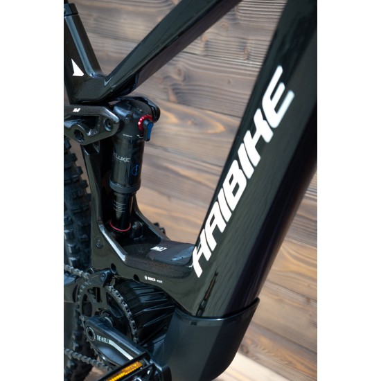 e-bike Haibike AllMtn CF 8 i750Wh 12-G SX Eagle L gloss black white e-bike Haibike AllMtn CF 8 i750Wh 12-G SX Eagle L gloss black white