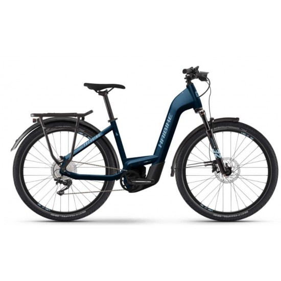 e-bike Haibike Trekking 8 Low i750Wh 12-G XT 2023 M glossy defender black ink e-bike Haibike Trekking 8 Low i750Wh 12-G XT 2023 M glossy defender black ink