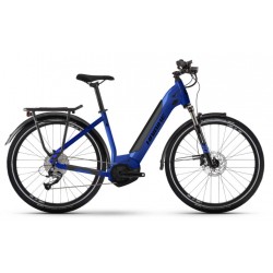 e-bike Haibike Trekking 4 Low i500Wh 9-G Altus glossy matte blue black S e-bike Haibike Trekking 4 Low i500Wh 9-G Altus glossy matte blue black S