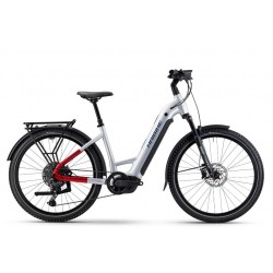 e-bike Haibike TREKKING 7 Low Cues 11 800Wh 2025 soft grey/red/blue glossy M e-bike Haibike TREKKING 7 Low Cues 11 800Wh 2025 soft grey/red/blue glossy M