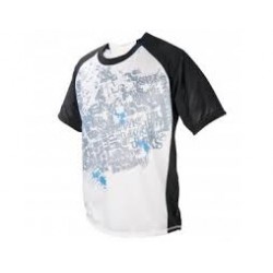 Tricou maneca scurta iXS Trigger DH-Elite white-black L Tricou maneca scurta iXS Trigger DH-Elite white-black L