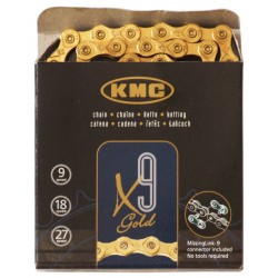 Lanţ KMC X9 auriu Lanţ KMC X9 auriu