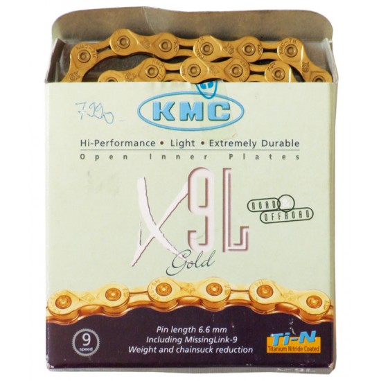 Lanţ KMC X9SL auriu