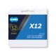 Lanț KMC X12 Silver 1/2x11/128 126L Lanț KMC X12 Silver 1/2x11/128 126L