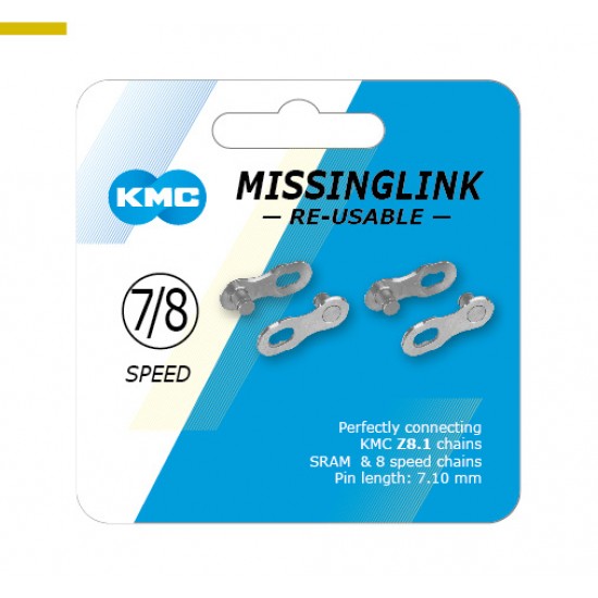 Lanţ KMC MISSINGLINK 3/32" 8 speed CL571R Lanţ KMC MISSINGLINK za patent 3/32 8 speed CL571R
