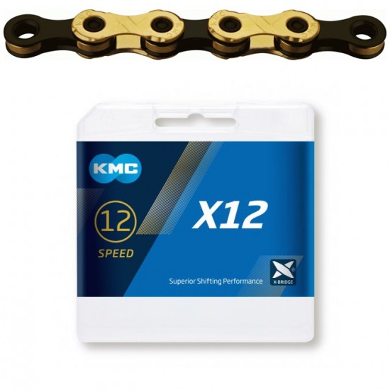 Lant KMC  X12 Ti-N Gold/Negru 126 Zale