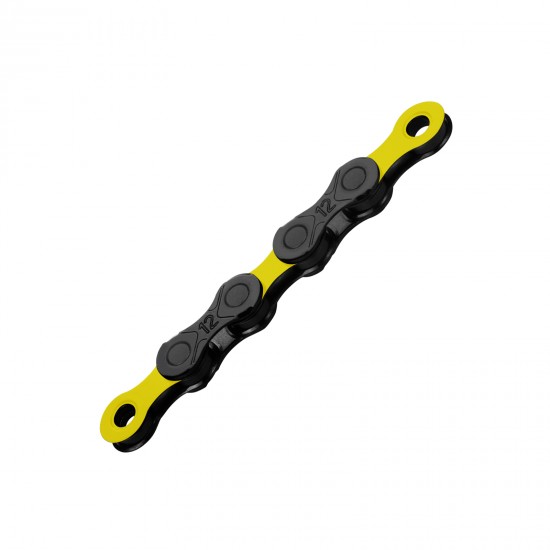 Lant KMC DLC 12 Negru/Galben 12 Viteze 126 Zale Lant KMC DLC 12 Negru/Galben 12 Viteze 126 Zale