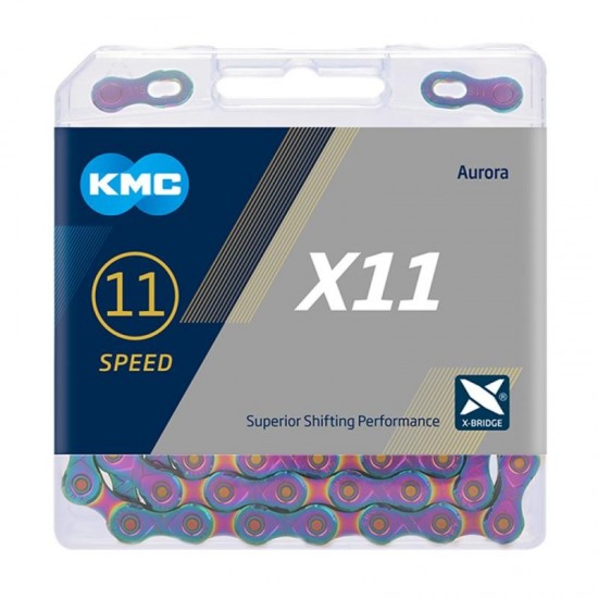 Lant KMC X11 Aurora Blue 11 Viteze 118 Zale Lant KMC X11 Aurora Blue 11 Viteze 118 Zale