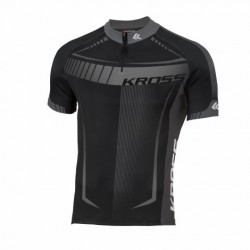 Tricou barbat Kross Black Edition graphite size L Tricou barbat Kross Black Edition graphite size L
