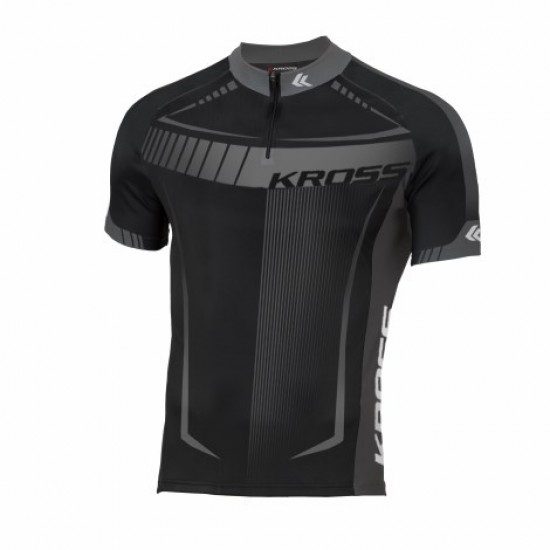 Tricou barbat Kross Black Edition graphite size M Tricou barbat Kross Black Edition graphite size M