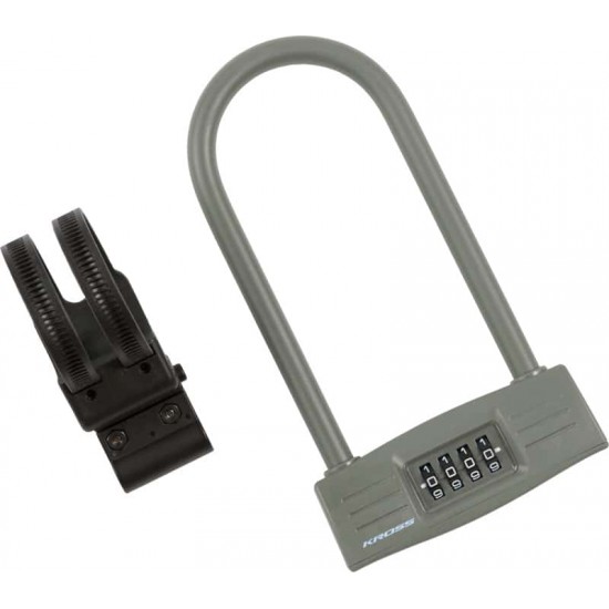 Lacat U-Lock cu cifru Kross KZU 150 123 mm x 228 mm grey