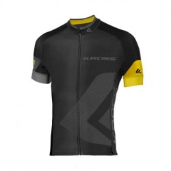 Tricou barbat Kross RACE yellow size S Tricou barbat Kross RACE yellow size S