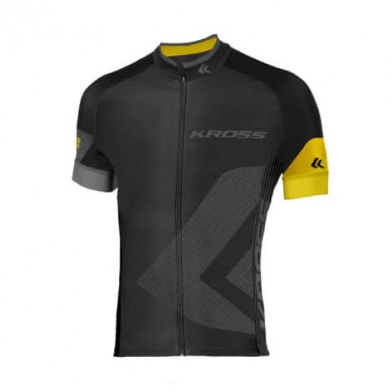 Tricou barbat Kross RACE yellow size S