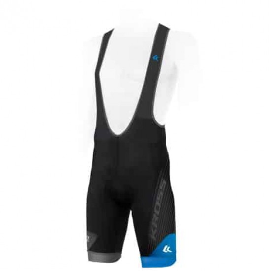Pantaloni cu bretele barbat Kross Race blue size M Pantaloni cu bretele barbat Kross Race blue size M