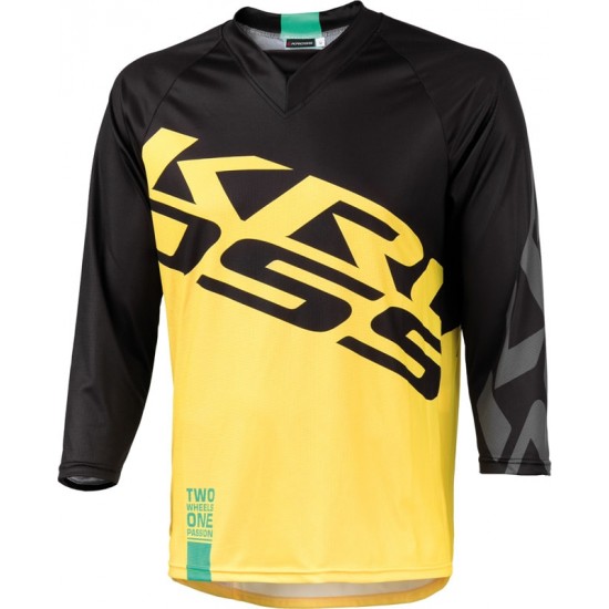 Tricou barbat enduro 3/4 Kross Hyde yellow size M