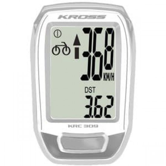 Kilometraj Kross KRC 309 9-functii wired white-black Kilometraj Kross KRC 309 9-functii wired white-black
