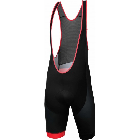 Pantaloni cu bretele Kross Pave Bib Shorts black-red size XXL Pantaloni cu bretele Kross Pave Bib Shorts black-red size XXL