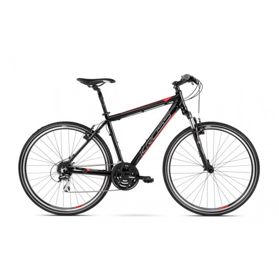 Bicicleta Kross Evado 3.0 28 L black-red-glossy 2020 Bicicleta Kross Evado 3.0 28 L black-red-glossy