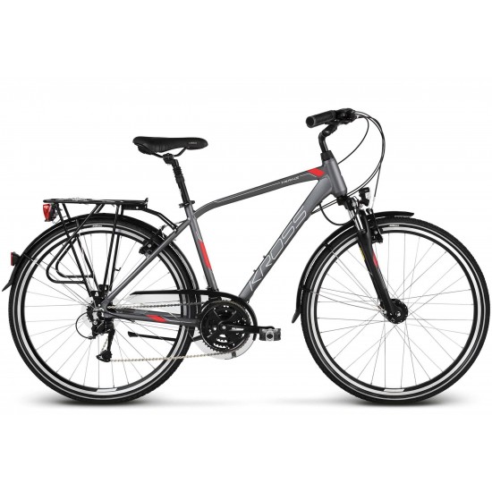 Kross Trans 4.0 28 S grafit rosu argintiu mat