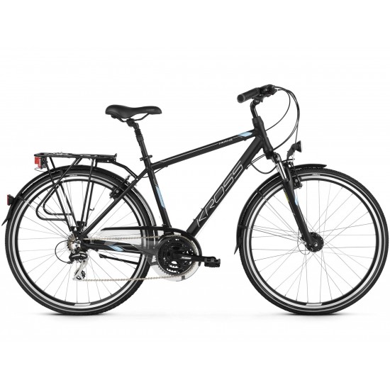 Bicicleta Kross Trans 3.0 28 S black-steel-silver-mate
