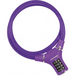 Lacat cu cifru Kross KZS 450 12 mm x 900 mm purple