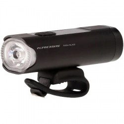 Far profesional KROSS Blade 500LM, 2400mAh, pentru trotineta / bicicleta, reincarcabil USB, 1 led frontal, activitati outdoor, negru Far profesional KROSS Blade 500LM, 2400mAh, pentru trotineta / bicicleta, reincarcabil USB, 1 led frontal, activitati outdoor, negru