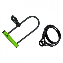 Lacat Luma Enduro 35 HU 320 verde cu suport Sopmulti C4 plus bucla Lacat Luma Enduro 35 HU 320 verde cu suport Sopmulti C4 plus bucla
