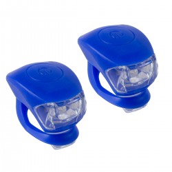 Set Flash cu Baterii M-WAVE  COBRA IV - Albastru