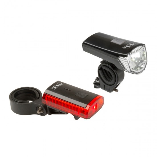 Set Lumini cu Acumulator M-WAVE ”ATLAS K 11 USB” Set Lumini cu Acumulator M-WAVE ATLAS K 11 USB