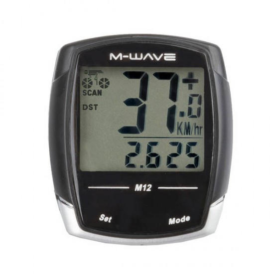 Bike Computer M-WAVE "M12" 12 Functii Bike Computer M-WAVE M12 12 Functii