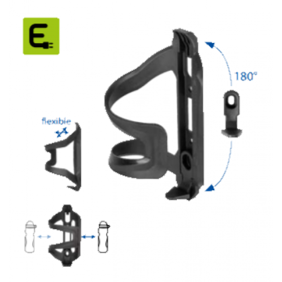 Suport Bidon Plastic M-WAVE BC VARIO Incarcare Laterala