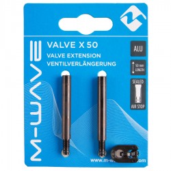 Set Extensie Valve M-WAVE Aluminiu 40 mm Silver Set Extensie Valve M-WAVE Aluminiu 40 mm Silver