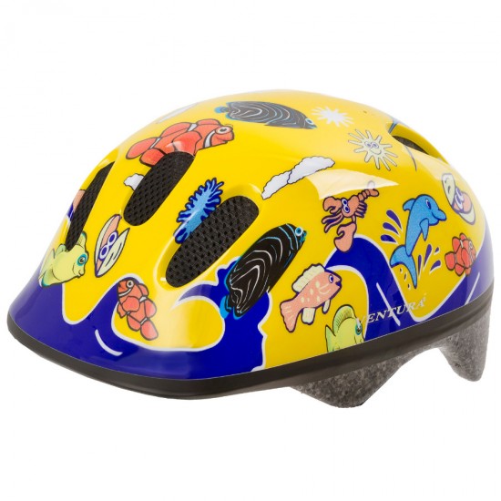 Casca Copii M-WAVE  Sea Land Galben S(52-57 cm)