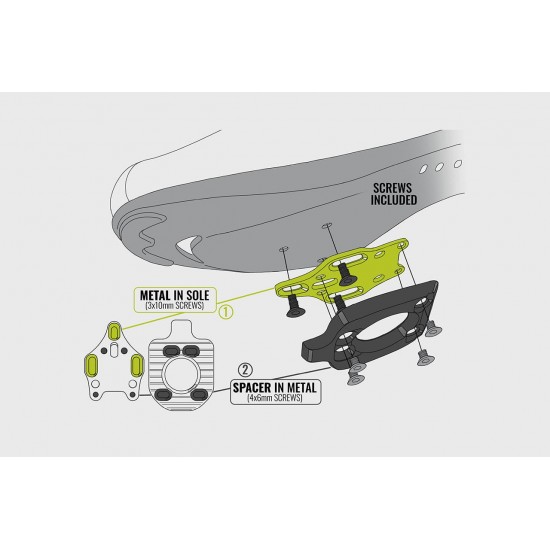 Pedale magnetice MAGPED Road2 - Black