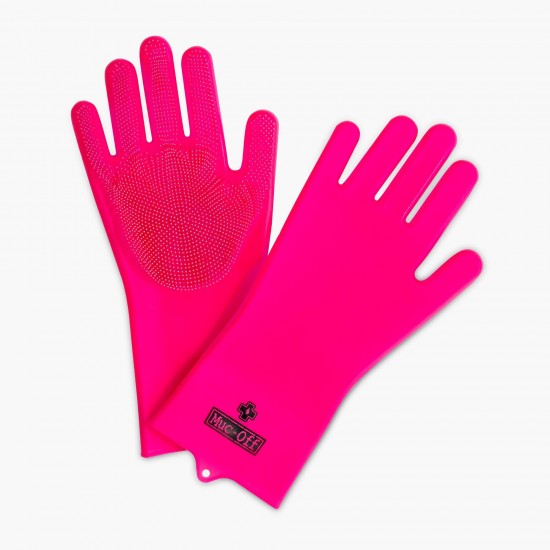 Manusi de curatare Muc-Off Deep Scrubber Pink S Manusi de curatare Muc-Off Deep Scrubber Pink S
