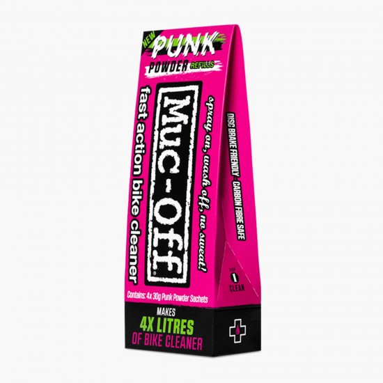 Set 4 plicuri detergent pudra Muc-off Punk Powder Set 4 plicuri detergent pudra Muc-off Punk Powder