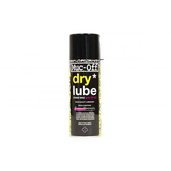 Spray Muc-Off Dry PTFE Chain Lube Aerosol 400ml Spray Muc-Off Dry PTFE Chain Lube Aerosol 400ml