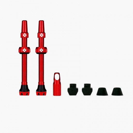 Valve tubeless Muc-Off Tubeless Valves V2 44mm Rosii Valve tubeless Muc-Off Tubeless Valves V2 44mm Rosii