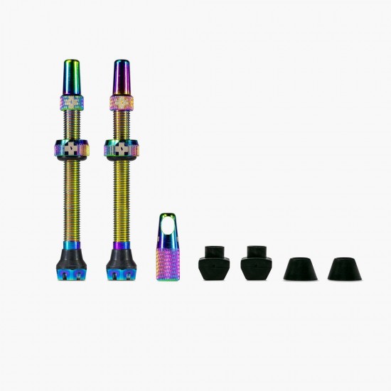 Valve tubeless Muc-Off Tubeless Valves V2 60mm Iridescent Valve tubeless Muc-Off Tubeless Valves V2 60mm Iridescent