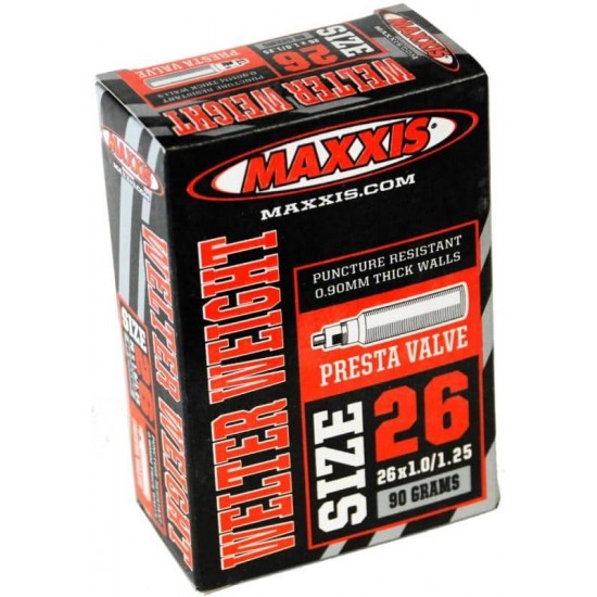Camera 26X1.0/1.25 FV48 Maxxis Welterweight 0.9mm Presta