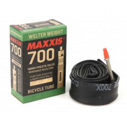 Camera 700X23/32C Maxxis Welter Weight LFVSEP60 grosime 0.8mm Presta Camera 700X23/32C Maxxis Welter Weight LFVSEP60 grosime 0.8mm Presta
