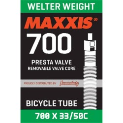 Camera 700x33/50 Maxxis Welter Weight LFVSEP48 grosime 0.8mm Presta Camera 700x33/50 Maxxis Welter Weight LFVSEP48 grosime 0.8mm Presta
