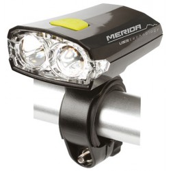 Far MERIDA față, 2 LED, negru, 3 funcții, USB, akku - HL-MD025 Far MERIDA față, 2 LED, negru, 3 funcții, USB, akku - HL-MD025