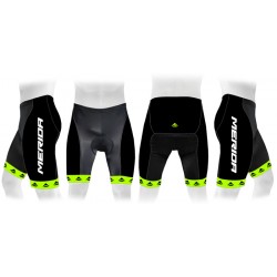 Pantaloni MERIDA 376 scurt verde/negru - fără bretele