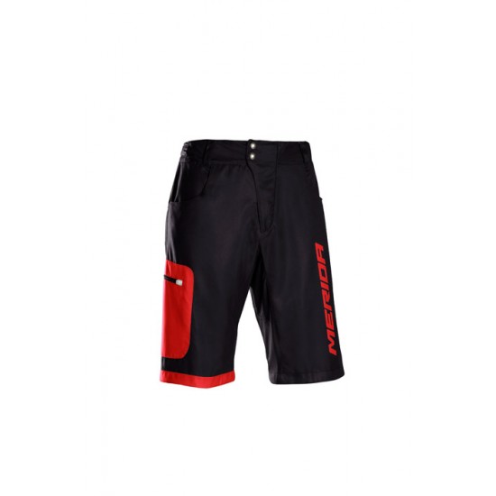 Pantaloni MERIDA F196 scurt roșu baggy fără bazon - 740835-F196R